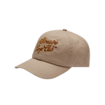 SCRIPT LOGO EMBROIDERED CAP - BEIGE