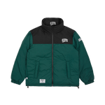 BILLIONAIRE BOYS CLUB X FIRST DOWN REVERSIBLE BUBBLE DOWN JACKET - GREEN