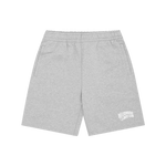 SMALL ARCH LOGO SHORTS - HEATHER GREY