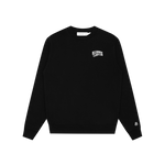 SMALL ARCH LOGO CREWNECK - BLACK
