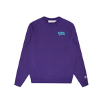 SMALL ARCH LOGO CREWNECK - GRAPE