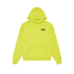 SMALL ARCH LOGO POPOVER HOOD - ACID YELLOW