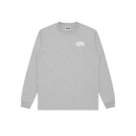 SMALL ARCH LOGO L/S T-SHIRT - HEATHER GREY