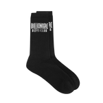 STRAIGHT LOGO SOCKS - BLACK