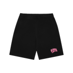SMALL ARCH LOGO HIGHLIGHTER SHORTS - BLACK/PINK