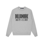 STRAIGHT LOGO CREWNECK - HEATHER GREY