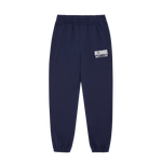 STRAIGHT LOGO SWEATPANTS - NAVY