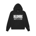 STRAIGHT LOGO POPOVER HOOD - BLACK
