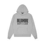 STRAIGHT LOGO POPOVER HOOD - HEATHER GREY