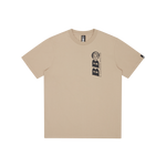 BB ASTRO REPEAT LOGO T-SHIRT - STONE