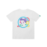 KIDS HELMET LOGO T-SHIRT - WHITE