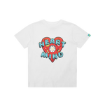 KIDS HEART & MIND LOGO T-SHIRT - WHITE
