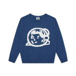 KIDS ASTRO HELMET KNITTED JUMPER - NAVY