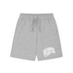 KIDS ARCH LOGO SHORTS - HEATHER GREY