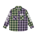 KIDS CHECK SHIRT - PURPLE
