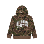 KIDS CAMO ARCH LOGO POPOVER HOOD - BROWN CAMO