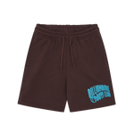 KIDS ARCH LOGO SHORTS - BROWN