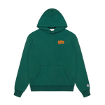 SMALL ARCH LOGO POPOVER HOOD - KELLY GREEN