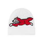 RUNNING DOG BEANIE - WHITE