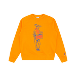 COWBOY CREWNECK - ORANGE
