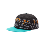 TEAM EU 6 PANEL FLAT PEAK CAP - BLACK