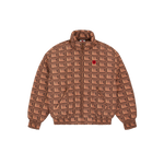 CHOCOLATE HOODED PUFFER JACKET - BROWN