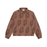 SOFT SERVE CASUAL ZIP JACKET - BROWN