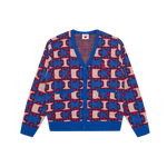 JIGSAW KNITTED CARDIGAN - BLUE