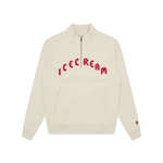 HALF ZIP PULLOVER - BEIGE