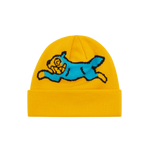 RUNNING DOG BEANIE - YELLOW