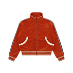 VELOUR TRACK TOP - ORANGE