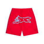 RUNNING DOG SWIM SHORTS - RED