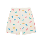 RAFFLE TICKET SWEAT SHORTS - CREAM