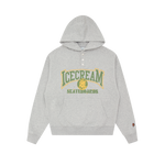 WAITRESS BUTTON UP POPOVER HOOD - HEATHER GREY