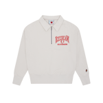 HALF ZIP COLLARED SWEATSHIRT - GREY