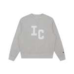 CHENILLE CREWNECK - HEATHER GREY