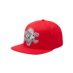 CONES & BONES 6 PANEL CAP - RED