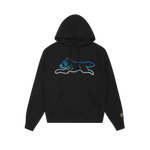 CRYSTAL RUNNING DOG POPOVER HOOD - BLACK