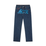 RUNNING DOG DENIM PANTS - DARK BLUE DENIM