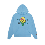 CONES & BONES POPOVER HOOD - BLUE