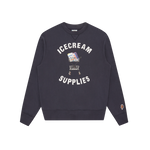 ICECREAM SUPPLIES CREWNECK - NAVY