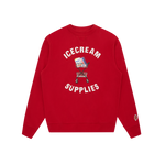 ICECREAM SUPPLIES CREWNECK - RED