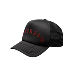 RHINESTONE LOGO TRUCKER - BLACK