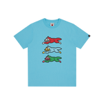 TRIPLE RUNNING DOG TEE - BLUE