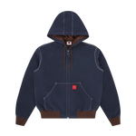 HOODED WORK JACKET - NAVY
