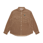 CORDUROY CHECK SHIRT - BROWN CHECK