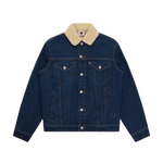 RUNNING DOG SHERPA TRUCKER JACKET - INDIGO