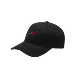 RUNNING DOG VISOR CAP - BLACK