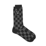 CHECKER FLAG SOCKS - BLACK