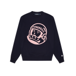 CHAINSTITCH ASTRO LOGO CREWNECK - NAVY